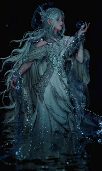 Lady of the Waterfall image