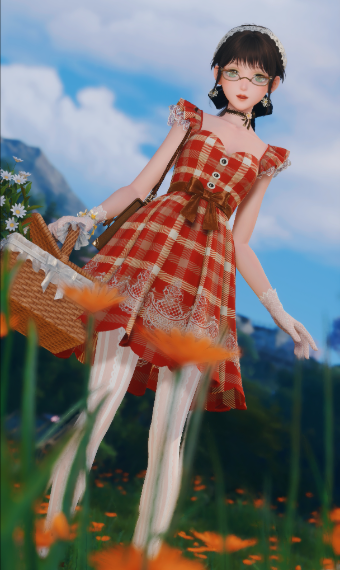 Momo-Match n63: Picnic in the Flower Fields image