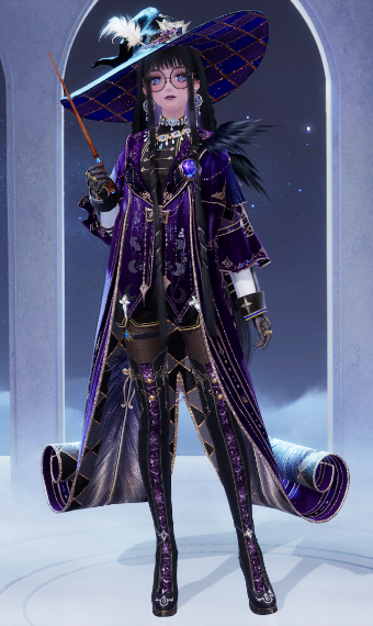 Purple witch image