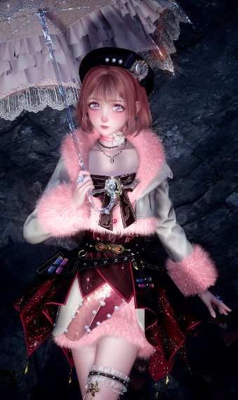 Pink fire-shine image