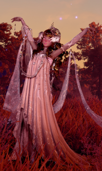 Pink Feathers and Dawnlight image