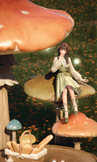 Mushroom picnic image