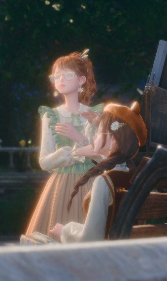 Sunflower cottage-girl image