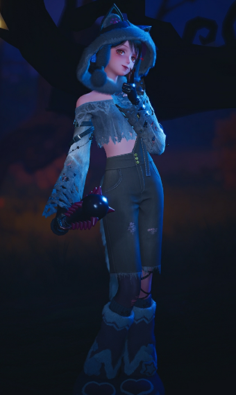 Lone Wolf in the night image