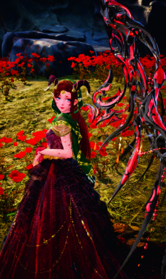 Boneflame bloom inspired outfit image