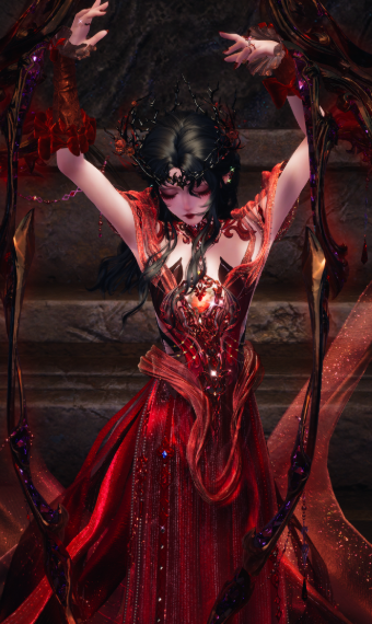 Demonic Vampire Queen in Red image