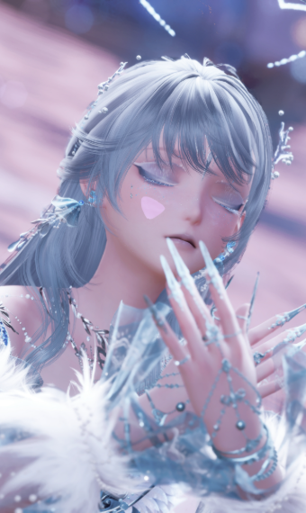 shimmering blue image