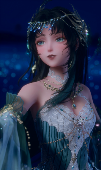 Teal Sleeves Dress image