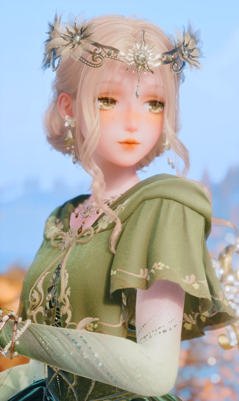 Green Puffy Dress image