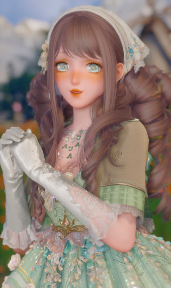 Mint Flower Dress image