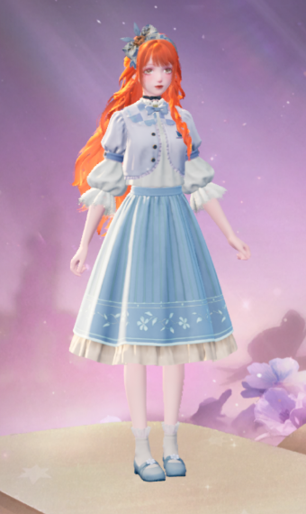 baby blue cosplay image