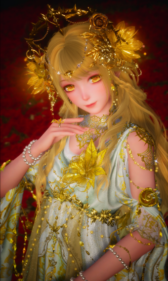 Maiden Bathed in Gold image