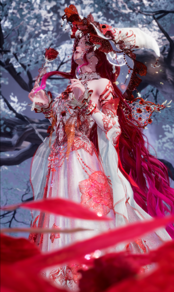 Red Blossoms Witch image