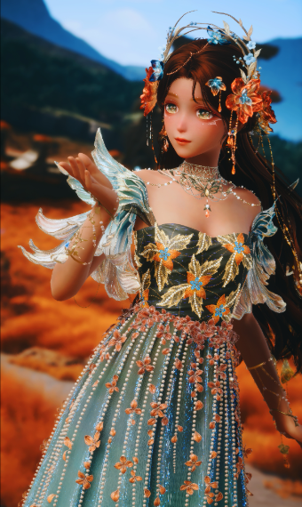 Momo-Match n74: Terracotta Blossoms image