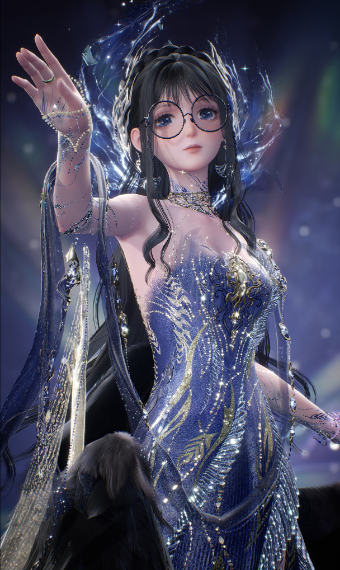 > | Evelyn: Born Flawless; Deep Sea Goldstone | < image