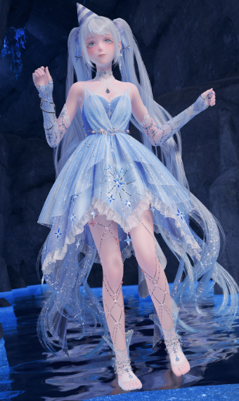 Water with Glitter. Yes. image