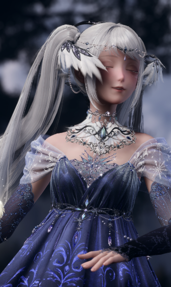 Glistening Snow Petal image