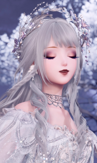 White Flower Dress image
