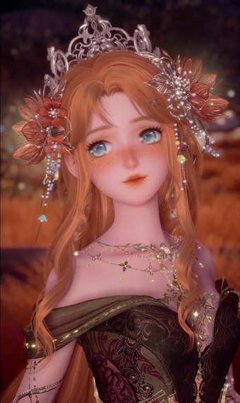 Green Flower Gown image