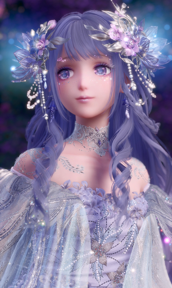 Purple Flower Dress image