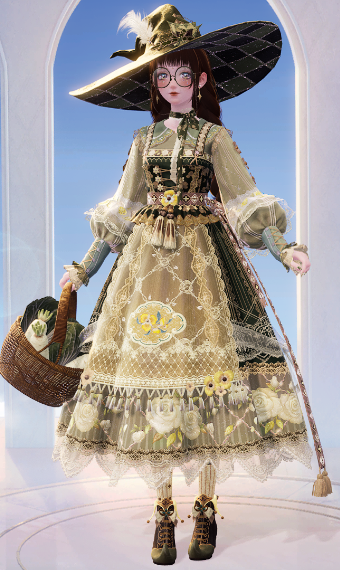 Cottage core witch image