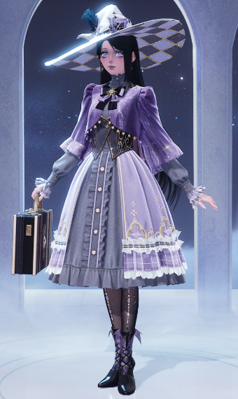 Travelling witch image