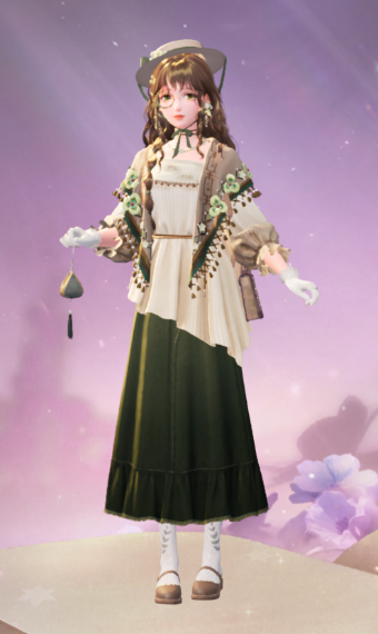 soft verdant knot outfit image