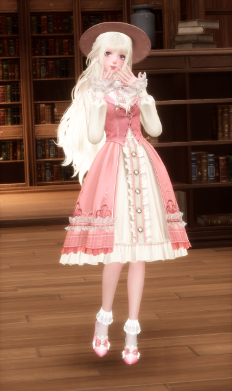 pink victorian - classic lolita image