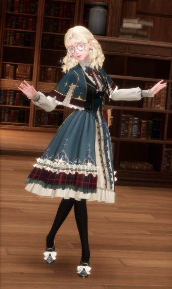 blue victorian - classic lolita image