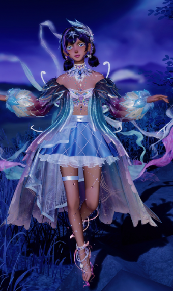 iridescent butterfly image