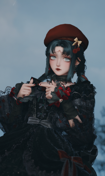 Timid Cutie on a Cloudy Day image
