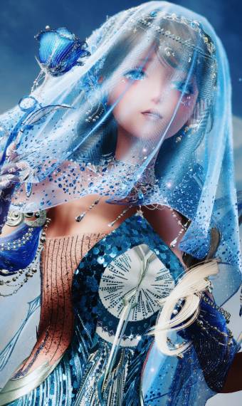 Blushing Blue Bride image