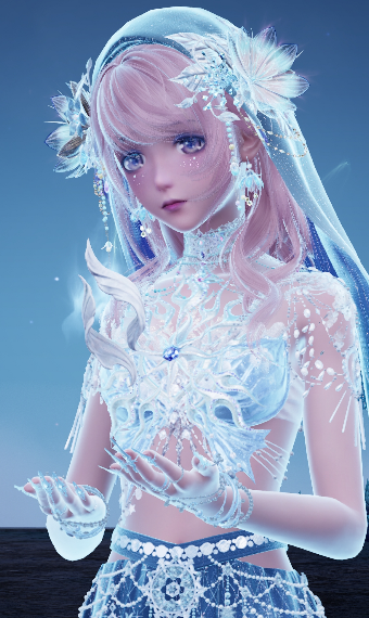 Blue Soul Bloom Veil image