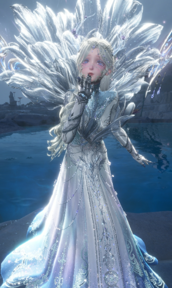 White flower dragon image