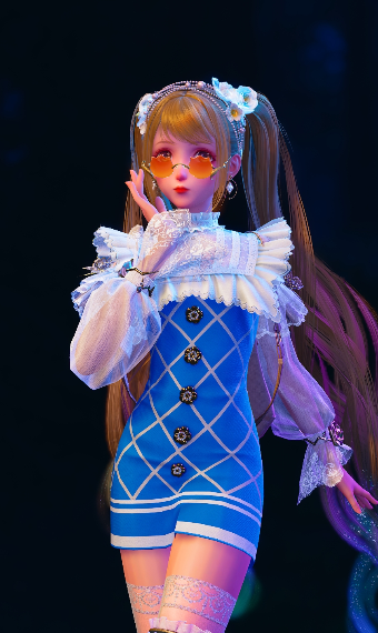 Pretty girl in an ugly dress image