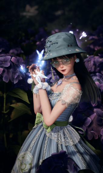 A walk in the flower field image