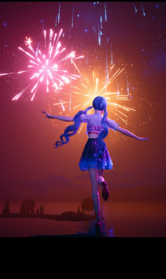 Sparkling Fireworks image